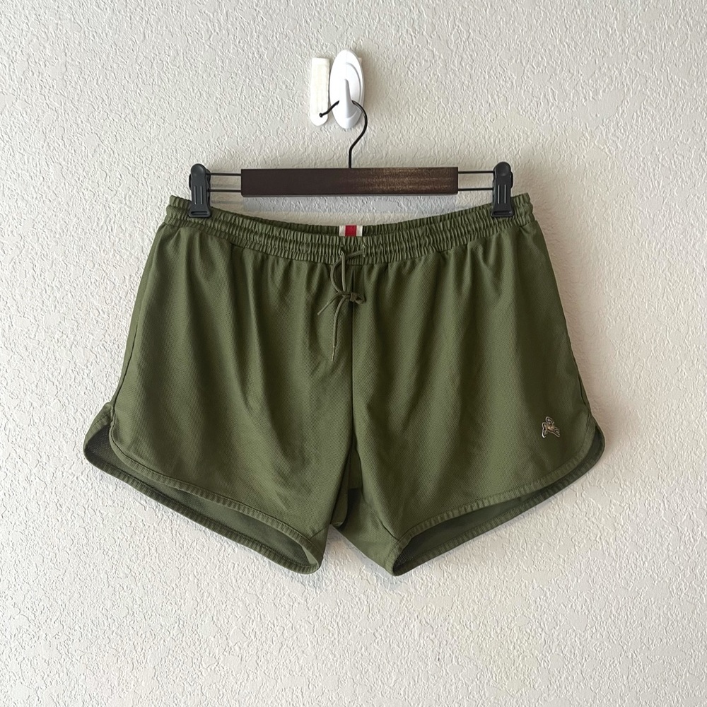 Tracksmith Olive Green Running Athletic Shorts